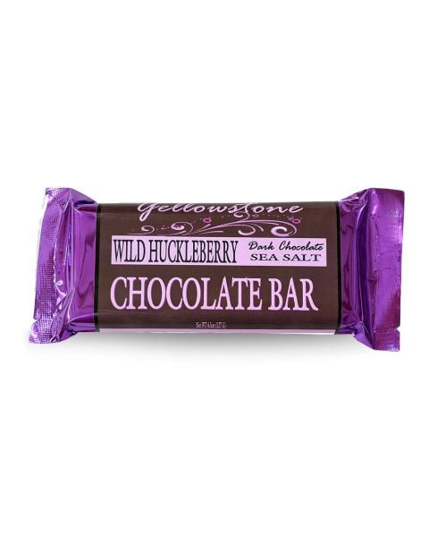 Wild Huckleberry Dark Chocolate Sea Salt Chocolate Bar