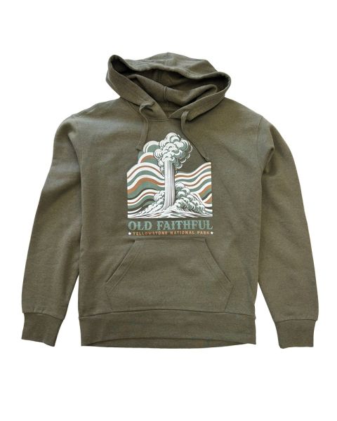 Old Faithful Green Hooded Sweatshirt