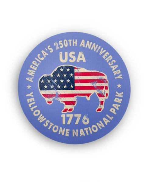 Yellowstone Flag Day America's 250th Sticker