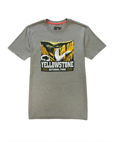 Yellowstone Lower Falls and Bison T-Shirt