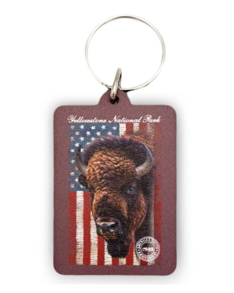 Yellowstone Face the Flag America's 250th Anniversary Keychain