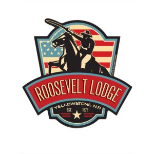 Roosevelt Lodge Sticker with Flag