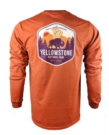 Yellowstone 150th Anniversary Orange Long Sleeve T-Shirt