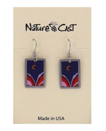 Moon and Canyon Rectangle Earrings