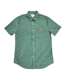Yellowstone Tree & Mountain Icon Button Up Shirt