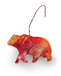 Copper Bear Ornament