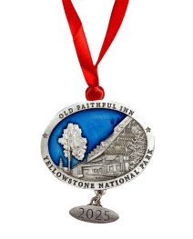 Old Faithful Inn Pewter Ornament