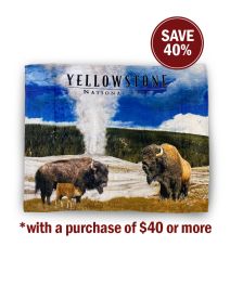 Bison Family Fleece Throw