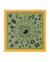 Animal Tracks of Yellowstone and Grand Teton Bandana