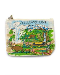 Yellowstone Wildlife Zip Pouch