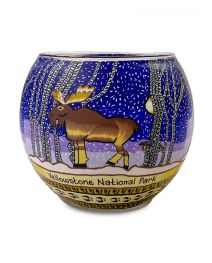 Winter Moose Small Bowl