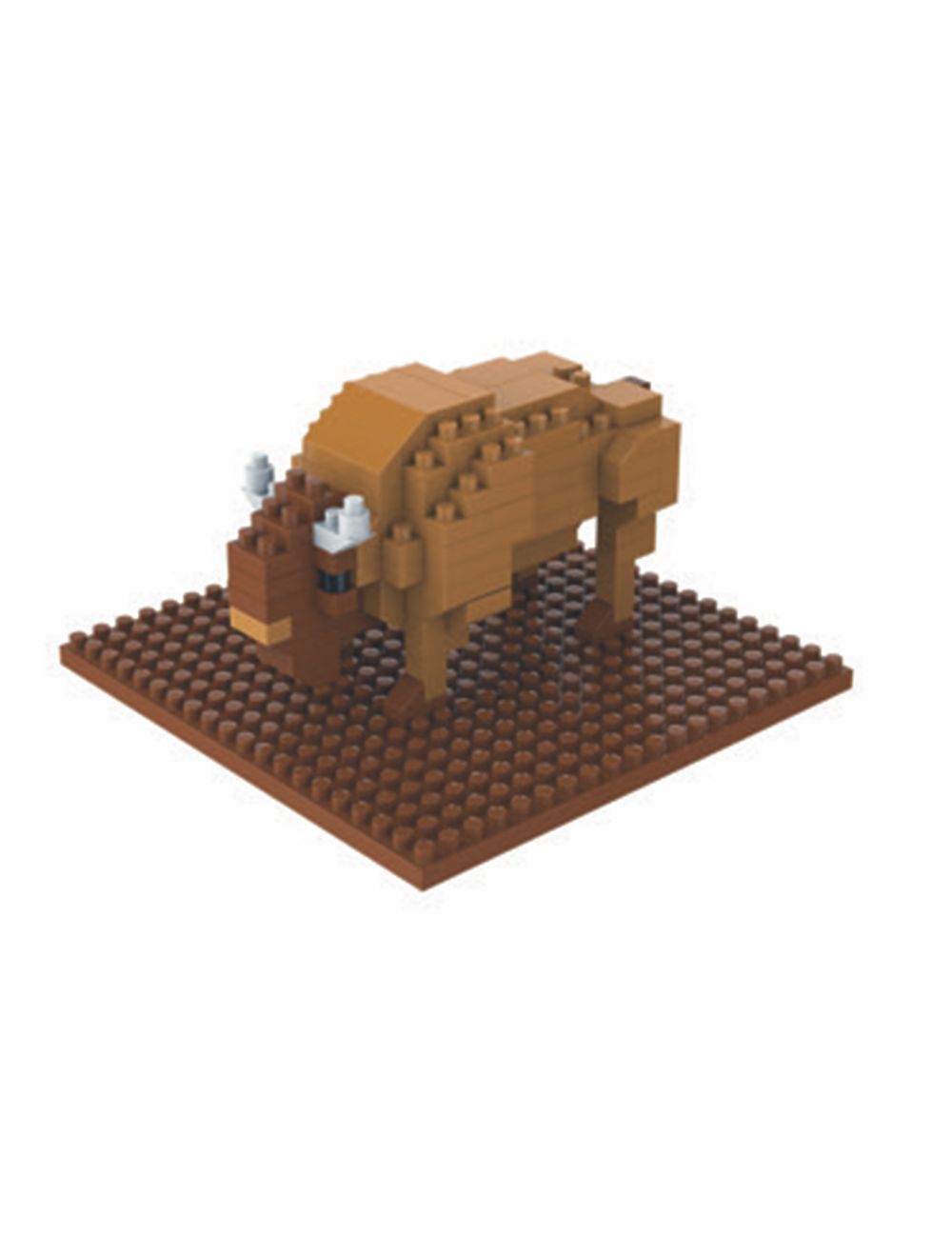 Yellowstone National Park Lodges Mini Building Block-Bison - The